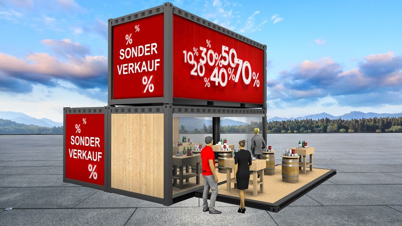 Verkaufs-Container - Modell "Sale"