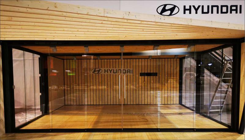 Messecontainer Hyundai Motorshow Essen