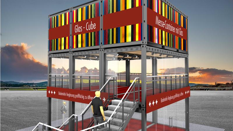 Messecontainer - Modell "Glas-Cube"