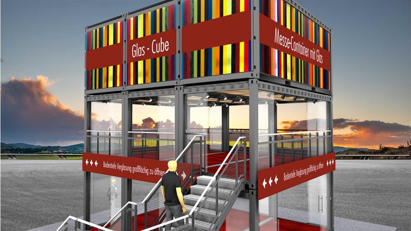 Messecontainer - Modell "Glas-Cube"