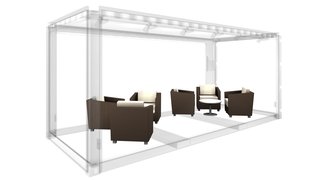 Mobiliar-Set "Lounge" Rattan