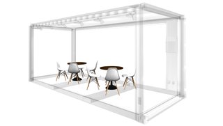 Mobiliar-Set "steel" Tische & Stühle