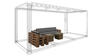 Mobiliar-Set "Lounge" Palettenmöbel