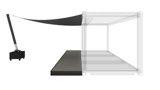 Anbau-Modul Terrasse "Segel" Anbau-Modul Terrasse "Segel"