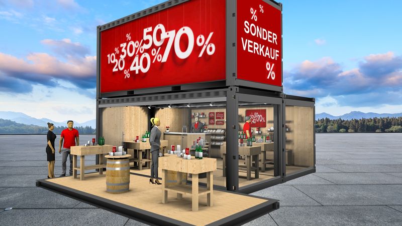 Verkaufs-Container - Modell "Sale"